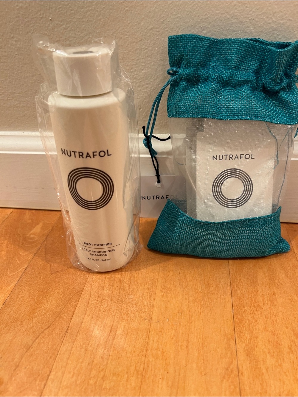 Nutrafol Root Purifier Scalp Microbiome Shampoo & Travel Shampoo and Conditioner
